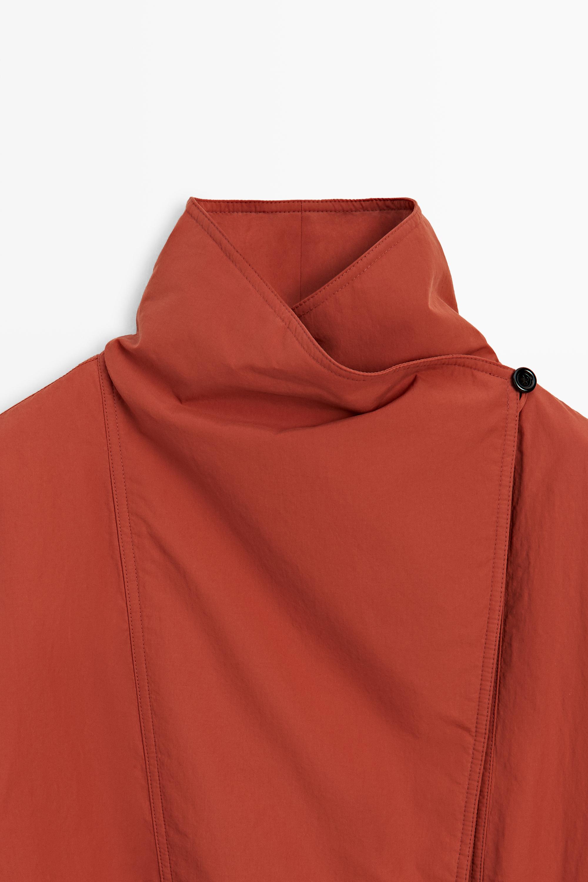 Quilted bomber jacket with side button